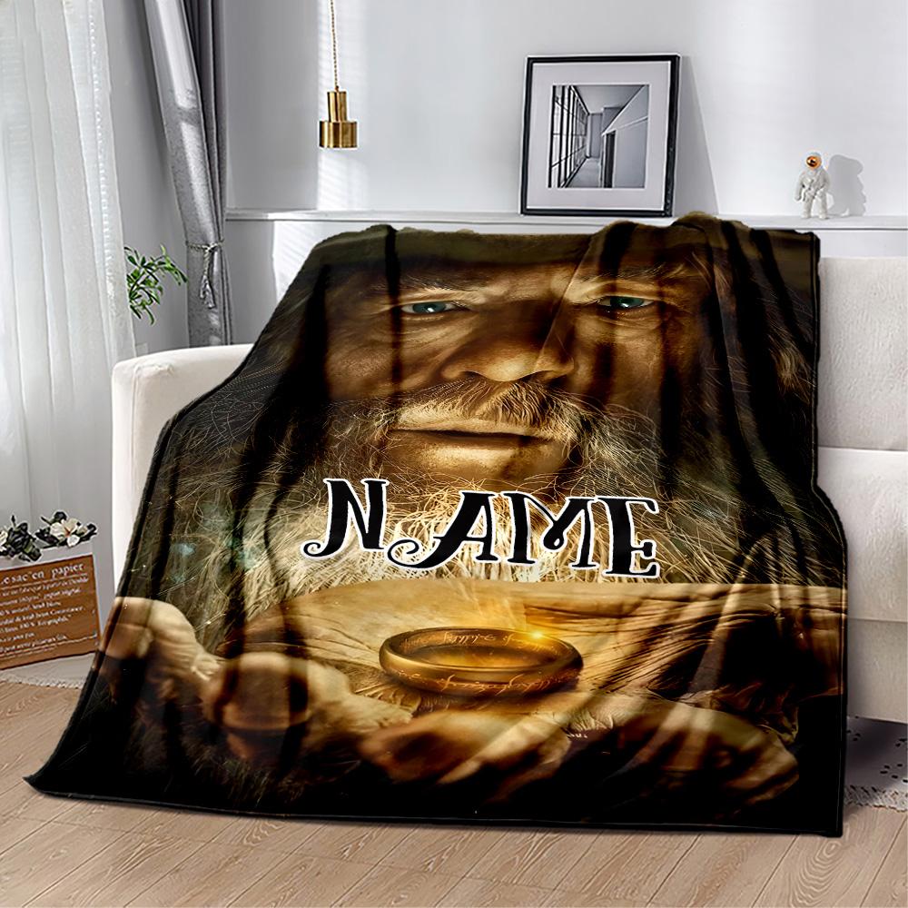 Lord Rings: Journey Begins Personalized Name Blanket Throw Personalized Blanket Durable Comfort Great for Livingroom Office Chair Seaside Picnics