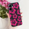 For Infinix Smart 20 4G Case New Fashion Flower Pattern Soft Black Silicone Phone Cover For Infinix Smart 20 Bumper Smart20 Para