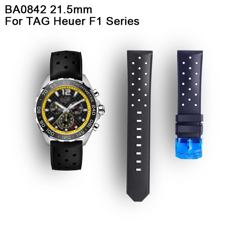 Для Tag Heuer F1 Серия 21,5 мм BA0842 Силиконовый Резиновый Браслет Часы Ремешок Браслет Для CAZ1010 CAZ1011 CAZ1014 WAZ2014 Ремешок для Часов