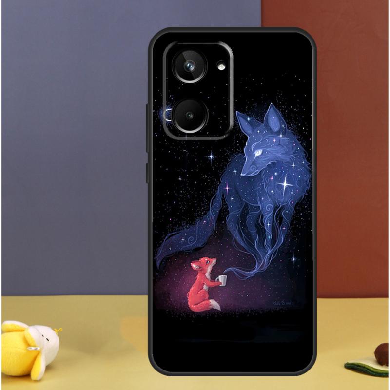 Акварельная живопись Лиса Для Realme C71 C75 C55 C53 C67 C61 C33 C63 C51 C65 15 GT7 Pro 10 11 12 13 14 Pro Plus Чехол