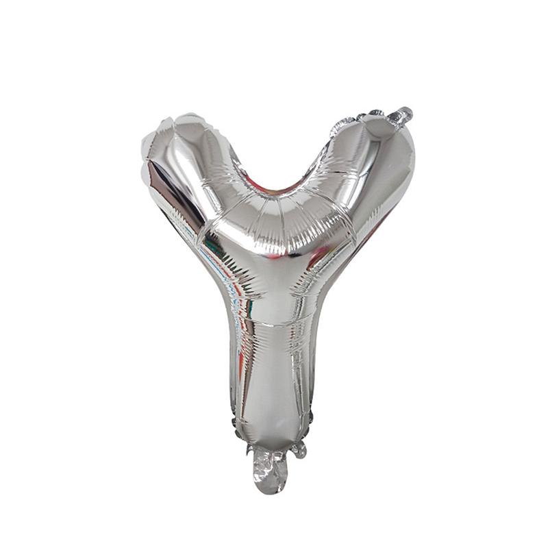 1/26 шт. 16-дюймовые фольгированные шары с алфавитом, серебряные алюминиевые шары-буквы, многоразовый декор, свадьба, день рождения, мероприятия