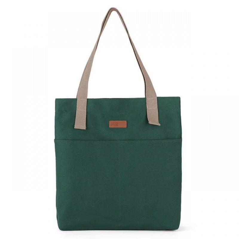 Women's Tote Bag Canvas Sewing Thread Large Capacity Advanced Sense Handbag Convenient Practical Female's Commuter Bag