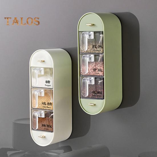 Коробка для специй Интегрированный пылезащитный материал из полипропилена Практичный контейнер для специй без перфорации Товары для дома