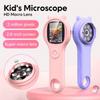 Digital Microscope Handheld Magnifying Glass 2inch IPS Color Screen Science Toys 500x Magnification Pocket Microscopes