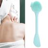 Ручная силиконовая щетка для чистки лица, маска для самостоятельного смешивания, щетка для снятия макияжа(Зеленый Двойной