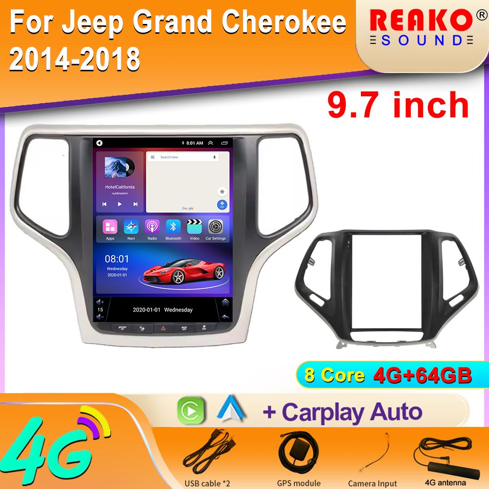 9,7-дюймовый Android для Jeep Grand Cherokee 2014-2018 автомобильный автомагнитола 2din DVD автомобильный мультимедийный плеер 5G WIFI BT GPS навигация