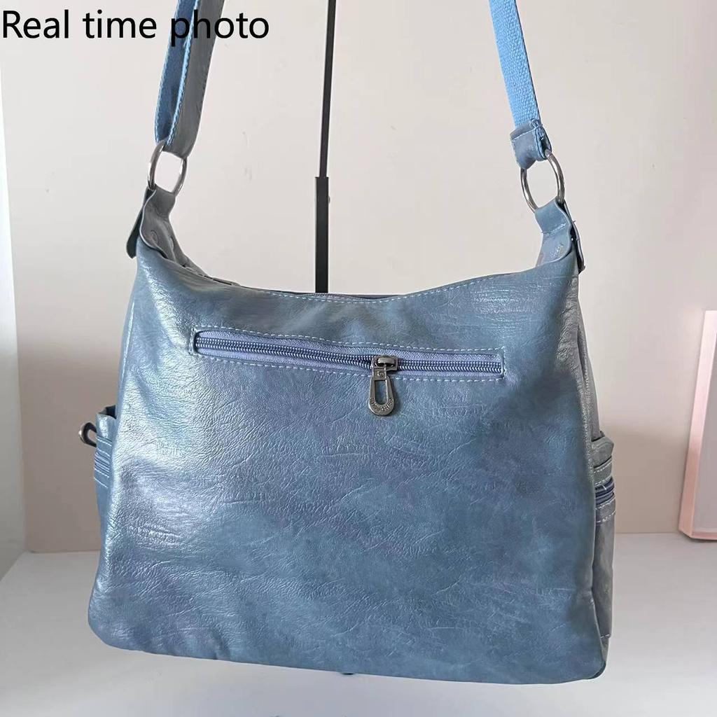 Роскошная сумка-мессенджер из искусственной кожи, винтажная женская ручная сумка, большая вместительная повседневная сумка-хобо, кошелек, женские сумки через плечо