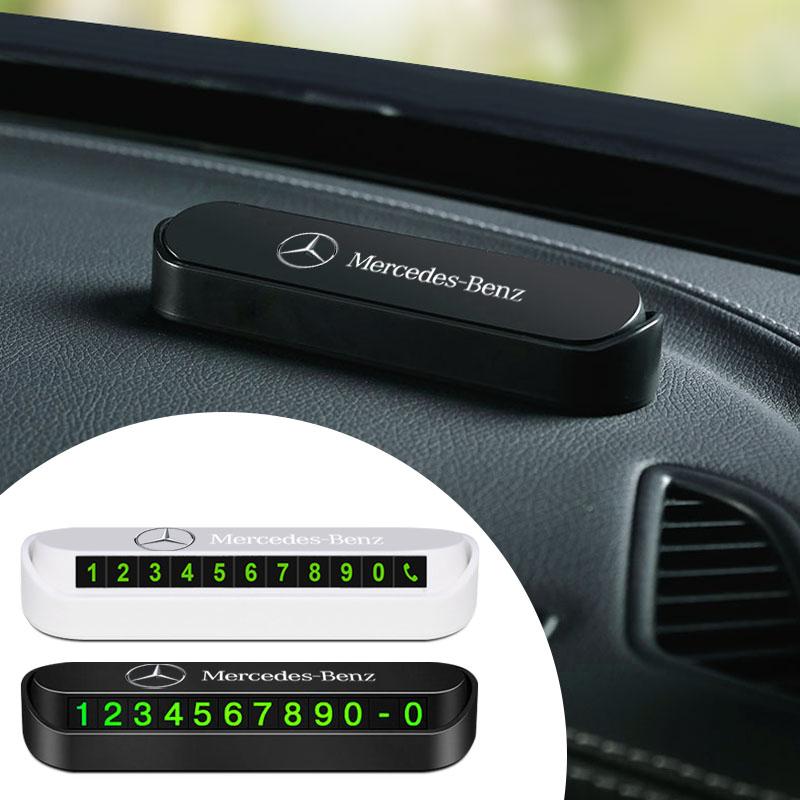 OLV5 1Pcs New Car Temporary Parking Card Plate Badge Car Stickers For Mercedes Benz GLE63 CLS63 GLC63 W204 W205 C63 W212 W213