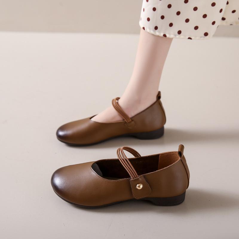 Кожаные туфли на плоской подошве больших размеров, женские модные кожаные лоферы, гибкая повседневная обувь, женские туфли-лоферы