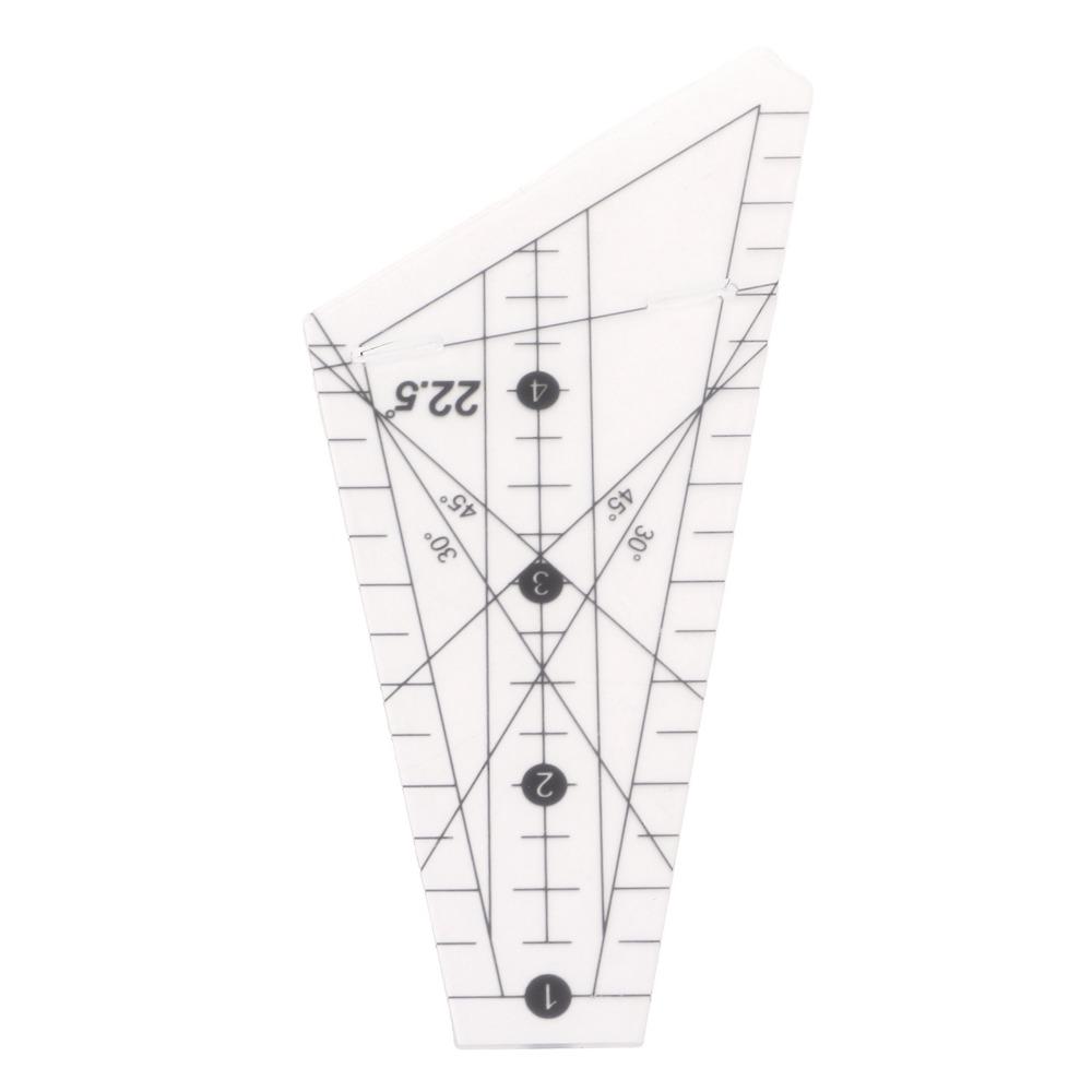 22.5 Degree Angle Patchwork Ruler Acrylic Sewing Stencil Tool Sewing Template Ruler For Sewing DIY