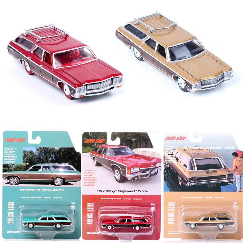 Auto Star AW Масштаб 1/64 Старый 1970 Chevrolet Impala Kingswood Estate Универсал Литой и Транспортные Средства Chevy Металлическая Модель Автомобиля Игрушка
