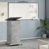 VidaXL Lectern with Wheels and Drawer Concrete Grey Engineered Wood, Rostrum, Speaker's Stand, Lectern, Platform, Podium, 848027