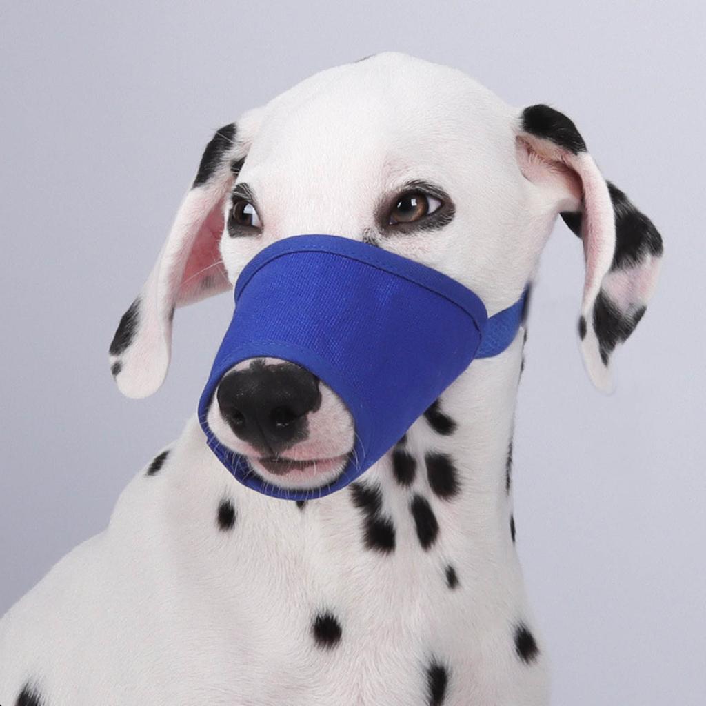 Adjustable Dog Muzzle Prevents Biting Barking and Chewing with Breathable Fabric for Various Size Dogs Outdoor Supply