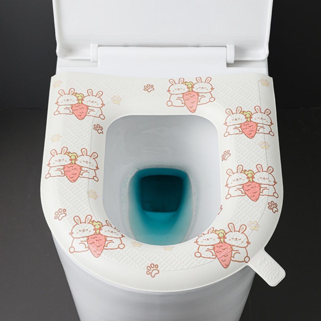 Несмываемая подушка для сиденья унитаза Four Seasons Universal EVA High Foam Toilet Seat Waterproof (Кролик)