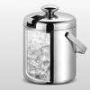 304 Stainless Steel Bar Insulated Ice Bucket 3.0/1.3 L Bar Drink Cooler  Pub