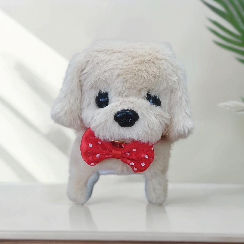 Interactive Walking & Barking Plush Puppy Robot Toy