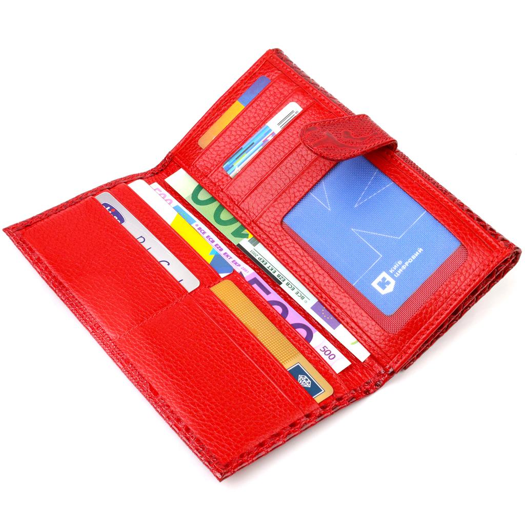 Snake Embossed Lacquered Women's Wallet CANPELLINI 21850 Red