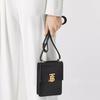 Burberry Robin TB Logo Leather Adjustable Shoulder Bag Women Shoulder Bag Black 80330421