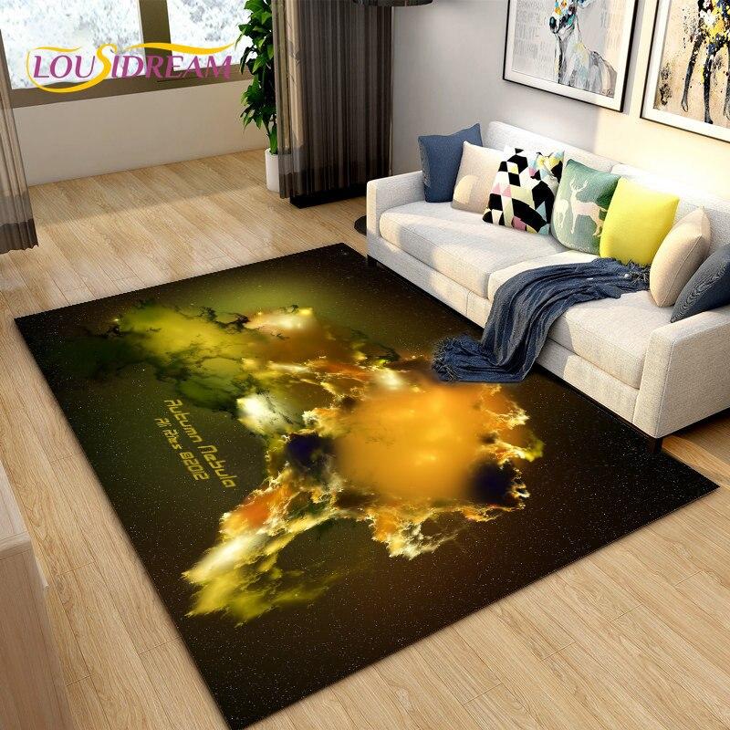 Коврик Galaxy Universe Space Stars, ковер для гостиной, украшение детской комнаты, дети играют, ползают, нескользящий напольный коврик