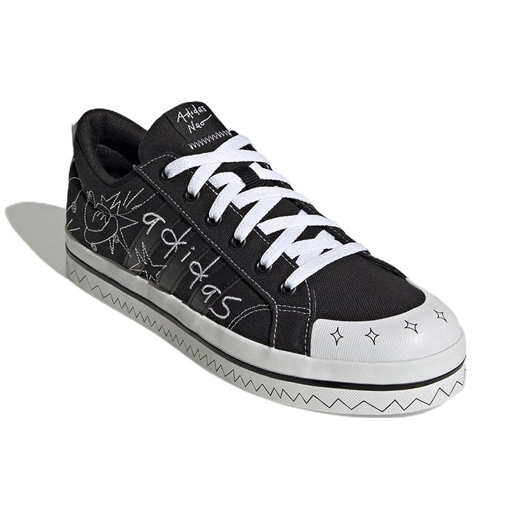 Adidas Кроссовки унисекс с вышивкой логотипа Bravada, черные HP3167