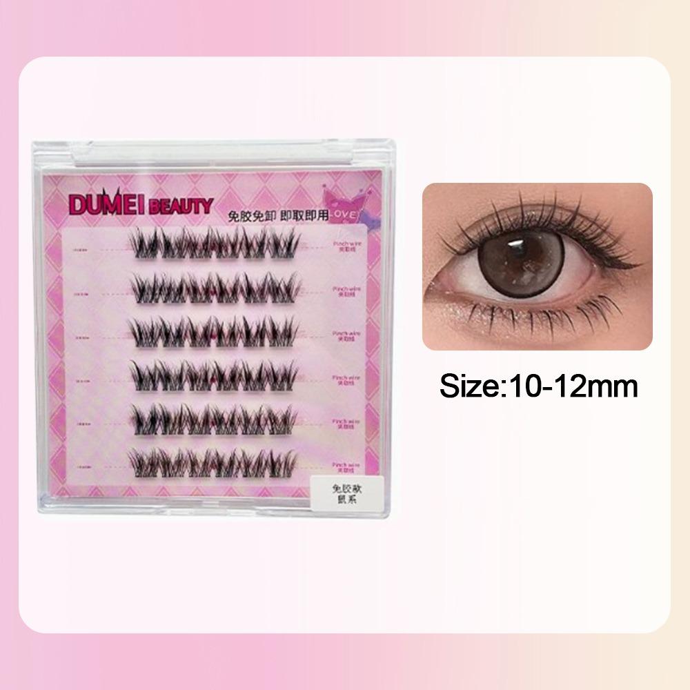 Пучковые ресницы без клея 6 рядов отдельные ресницы высокое качество мягкие пучки как у айдола