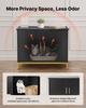 Cat Litter Box Enclosure Furniture, 70 cm Hidden Litter Box Cabinet with Metal Legs & Handle, Modern Style Cat Washroom House End Table, Fit Most of