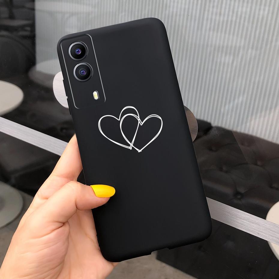 For Vivo Y53S 5G Case Vivo Y72 5G V2041 Phone Cover Silicone Cactus Soft Funda For Vivo Y52 Y 53s Y72 5G Sunflower TPU Bumper