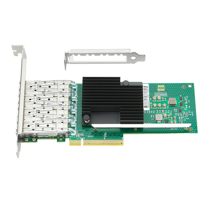 XL710BM1 PCI-E X8 Four-Port SFP 10G Fiber Optic Network Card X710-DA4