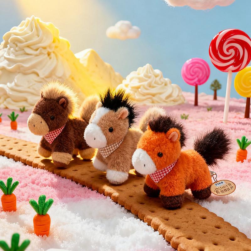 Плюшевая игрушка Пони с легким дизайном для детей и энтузиастов Животное