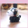 Schnauzer Keychain Dog Plush Doll Super Soft Pp Cotton Stuffed Toy Decor Kids