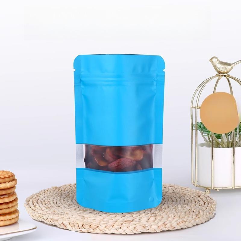 Окно Независимый Пакет из Алюминиевой Фольги с Запайкой, Цветной Влагостойкий и Светонепроницаемый Пакет для Упаковки Цветочного Чая и Орехов, Пакеты для Запайки Конфет и Снеков