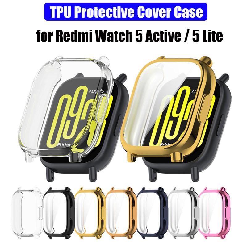 Ремешок из нержавеющей стали + защитный чехол из ТПУ для Redmi Watch 5 Lite Active Metal Strap Soft Protector Shell для Redmi Watch5 Lite Аксессуары