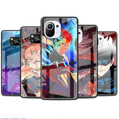 Чехол Jujutsu Kaisen Cool Glass для Xiaomi Poco X3 NFC 11 Lite 11T F3 M3 для Redmi Note 11 10 9 8 Pro 10S 9S 9A 9C Чехол для телефона