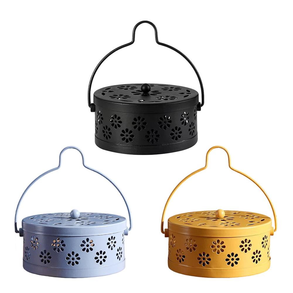 Чехол для спирали от комаров Держатель для лотка Противопожарный держатель для отпугивания комаров Портативная курильница для благовоний