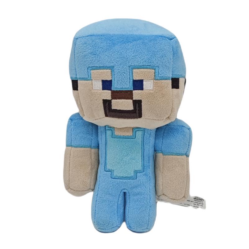 Minecraft Plush Toy Set: Iron Golem, Creeper, Zombie, Fox, Panda