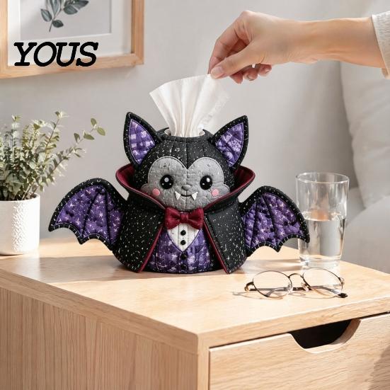Стеганый Чехол для Салфеток, Выкройка, Коробка, Набор для Шитья DIY, Тема Хэллоуина, Лоскутное Шитье, Ремесло, Готический Набор, Чехол Ручной Работы, для Дома И Дома с Привидениями