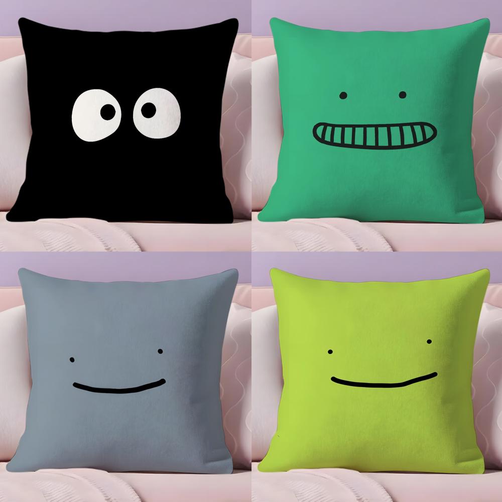 Funny and Quirky Expressions Cushion Cover Soft Short Plush DoubleSided Printing Home Decor Machine Washable Pillow Case Gift