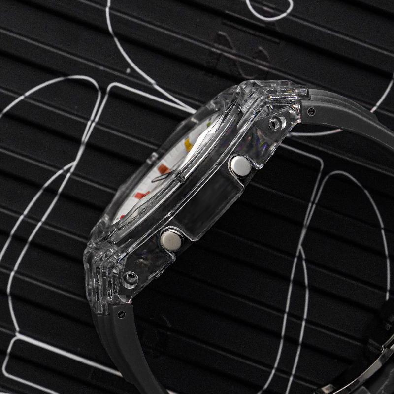 Casio Индивидуальные часы модифицированная серия Ночной Морской Владыка водонепроницаемые светящиеся Кварцевые мужские и женские одинаковый стиль синий циферблат
