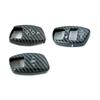 For BMW 5 Series E60 2008 Car Turn Signal Wiper Lever Switch Cover Carbon Steering Steering Wheel Headlight Switch Trim