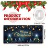One 2D flat "Merry Christmas" garage polyester banner, perfect for the festive party atmosphere and wall photography