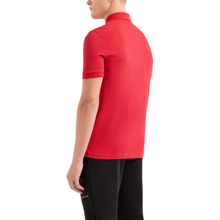 ARMANI EXCHANGE SS24 Polo Shirt Men's Red 3DZFDF-ZJM5Z-1435