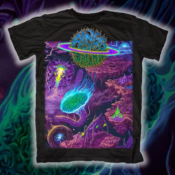 2026New Rings of Saturn Band Graphic Cotton T-shirt Unisex Summer Short Sleeve Fashion Brand Tee Luxury Casual Vintage Retro Top