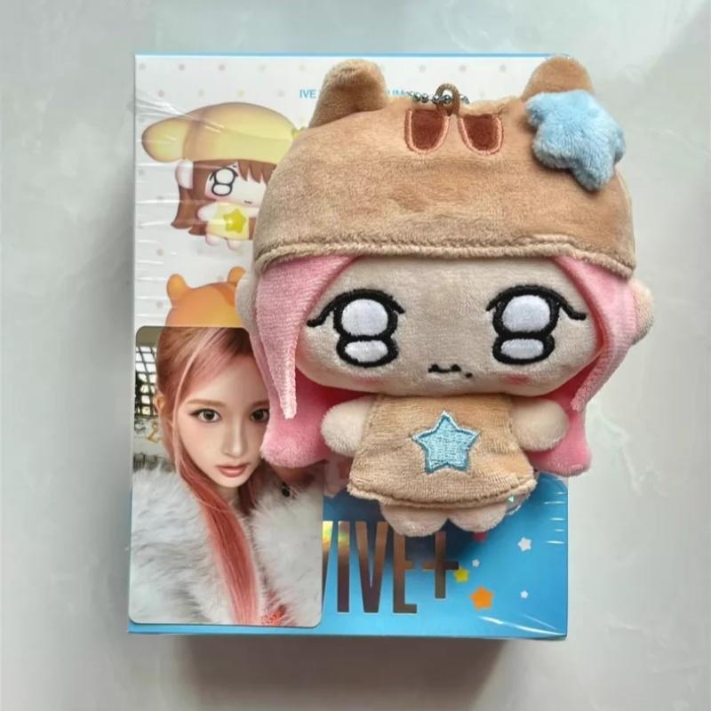 Ив Корейская хлопковая кукла K-pop айдол Плюшевая Мини-брелок Мини-плюшевое животное Милый мягкий брелок для сумки Подарок на день рождения для фанатов