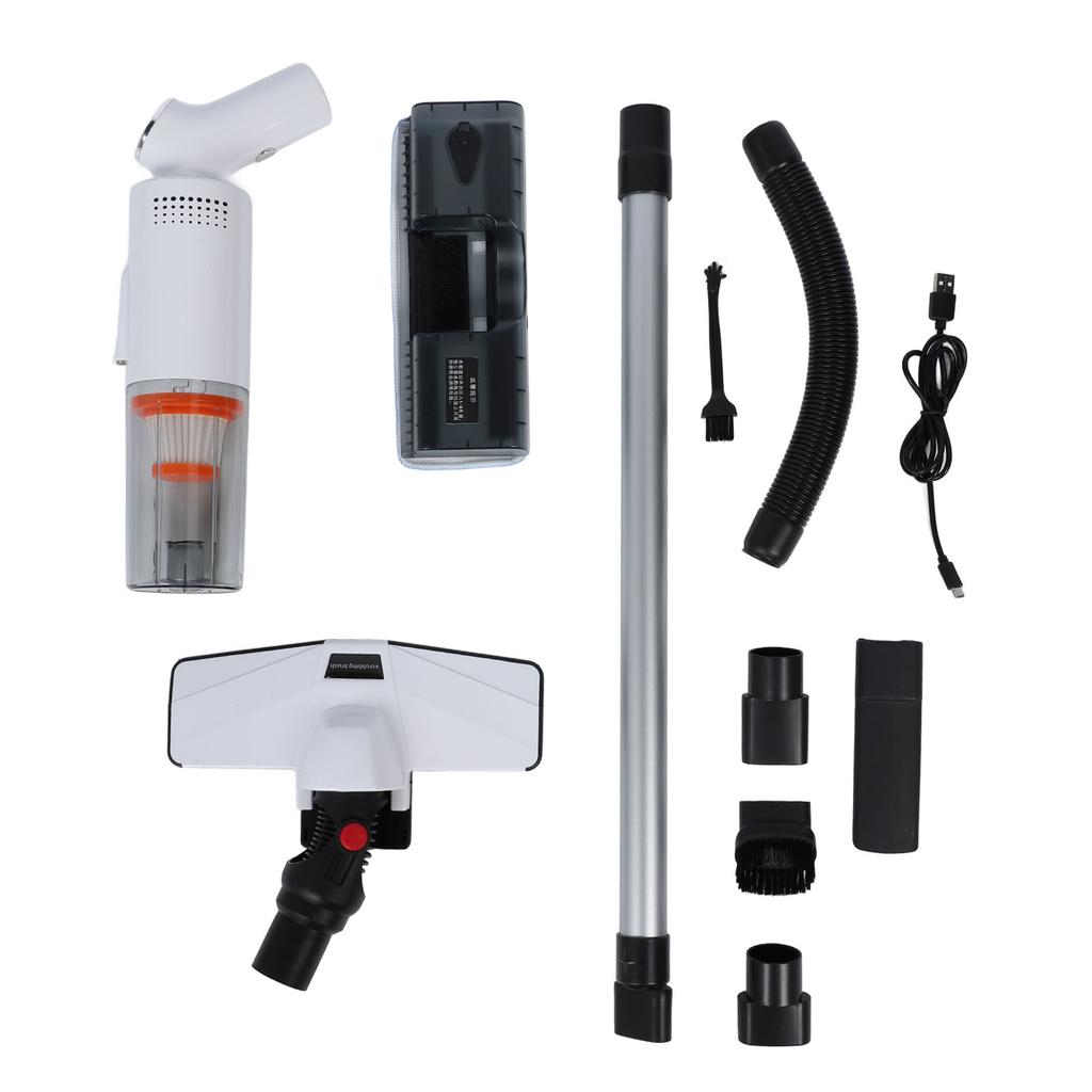 Cordless Vacuum Cleaner Lightweight Wet Dry Use Rechargeable Stick Handheld Vacuum with Light for