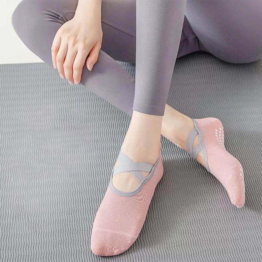 Breathable Pilates Socks Anti-Slip Sports Socks Quality Bandage Yoga Socks Sports
