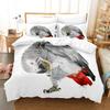 3D Printed Bird Duvet Cover Set for Boys Girls Wild Animal Print Polyester Bedding Set Parrot Series  Duvet Cover Bed Set