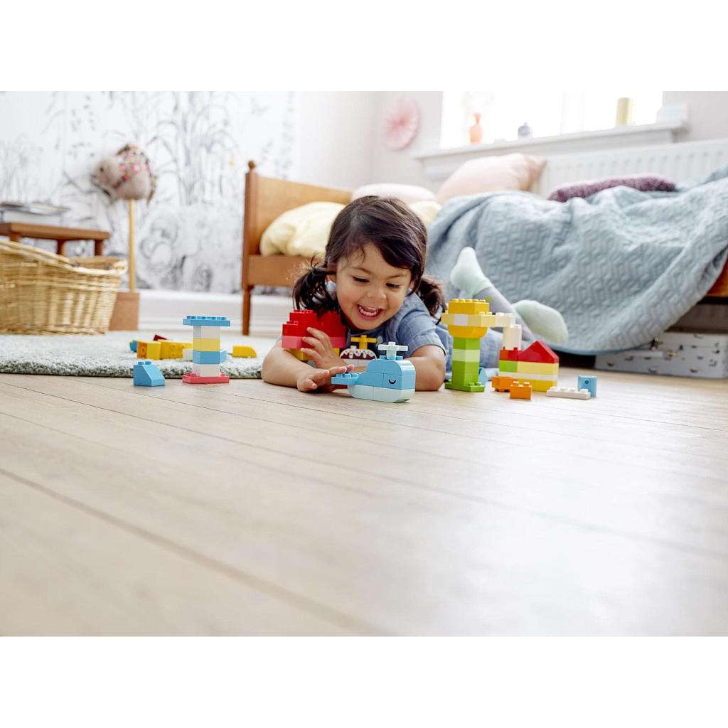 LEGO Duplo Различные идеи Box 10909 Игрушечный блок Present Младенец Мальчики Девочки от 1 и полутора лет и старше Модель выпуска 2020 года Duplo<Heart>