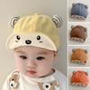 Cartoon Ear Baby Baseball Cap Cute Soft Brim Sun Hat for Inant Boy Girl Summer Solid Color Visors Kids Peaked Caps