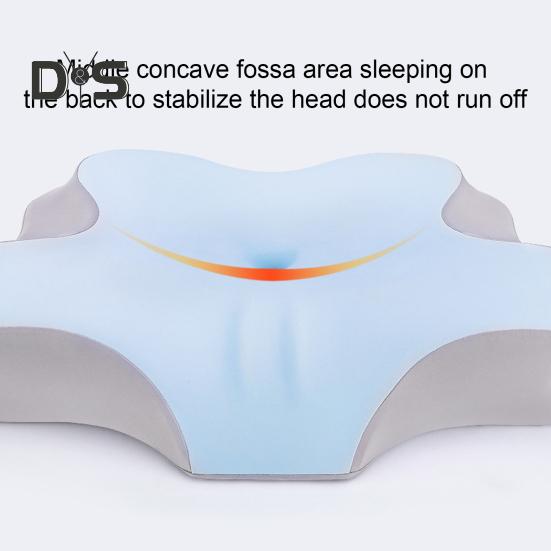 Подушка с эффектом памяти, медленный отскок, эластичная, облегчающая боль в шее, охлаждающая технология, подушка для сна, высокая плотность, поддержка, дышащая, моющаяся, боковая часть спинки