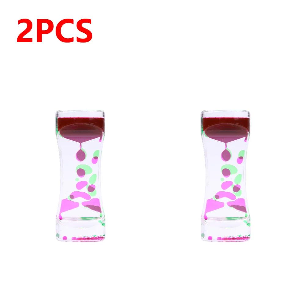 1/2/3/6 шт. Жидкостный пузырьковый механизм, песочные часы, жидкий пузырьковый таймер, крутые украшения для офисного стола, украшения для детей и взрослых, подарочные изделия